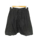 【中古】ズッカ zucca パンツ キュロット ショート バルーン ボリューム感 変形 コットン S 黒 ブラック /AH7 レディース 【ベクトル 古着】 2...