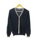 【中古】グリーンレーベルリラクシング ユナイテッドアローズ green label relaxing カーディガン ニット Vネック 長袖 コットン ストレッチ...