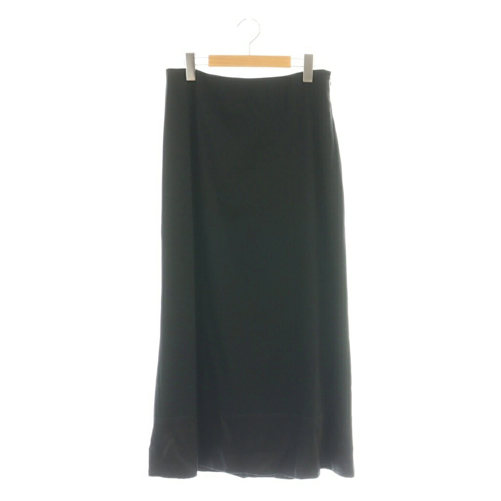 【中古】モスキーノ MOSCHINO ロングスカート セミフレア I42 黒 /NR ■GY57 レディース 【ベクトル 古..