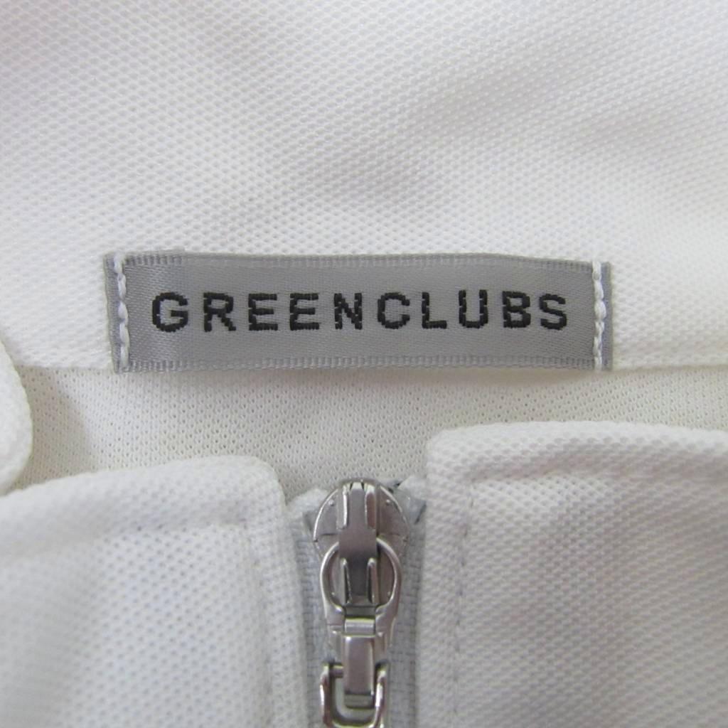 【中古】グリーンクラブ GREEN CLUBS ゴルフウエア カットソー 長袖 ハーフジップ ...