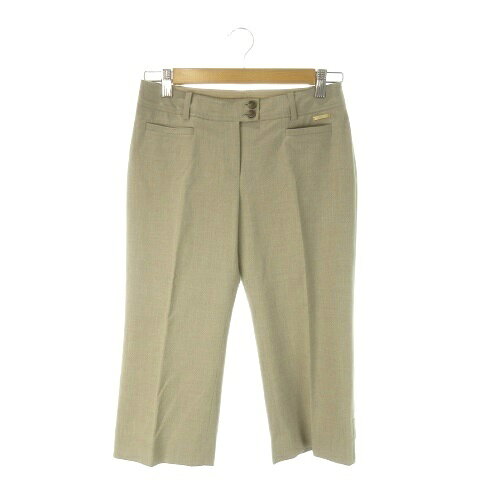 【中古】ダックス DAKS クロップドパンツ 38 ベージュ 無地 七分丈 /AO28 ■GY60 レディース 【ベクトル 古着】 251224