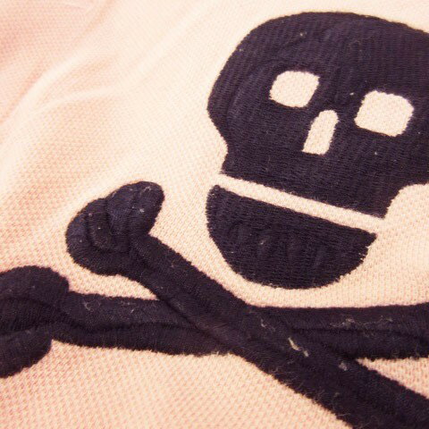 【中古】ビームスハート BEAMS HEART ポロシャツ XL ピンク 半袖 ポロカラー スカル刺繍 /AH4 ■GY60 メンズ 【ベクトル 古着】 251224