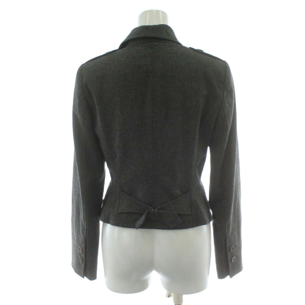 【中古】ボディドレッシングデラックス BODY DRESSING Deluxe セットアップ ウール ジャケット7 スカート9 グレー テーラードカラー 長袖 レースアップ /PP ■GY60 レディース 【ベクトル 古着】 251224 auc-vector-20636745 ブランド古着の買取販売ベクトル サンプル画像3