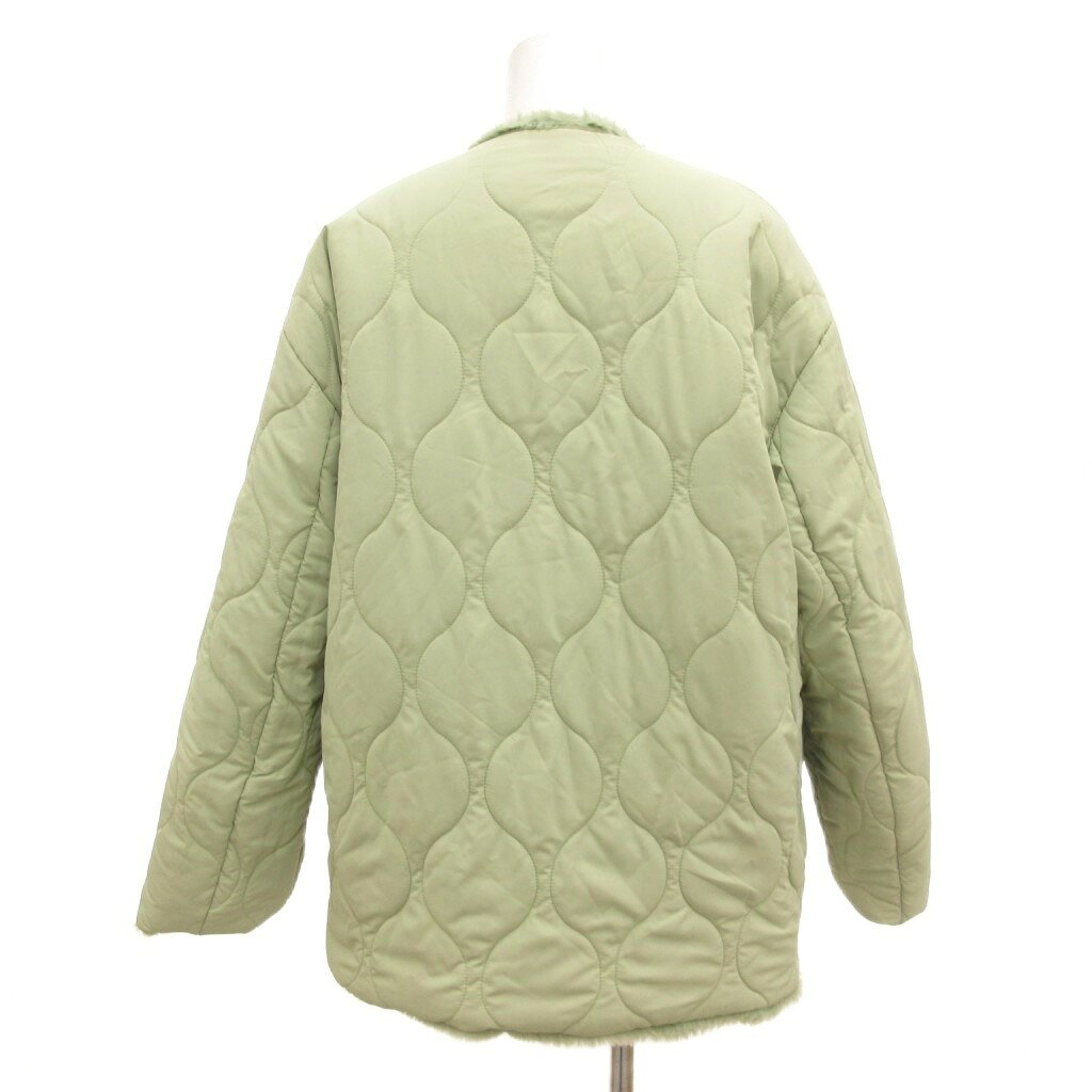 【中古】ミラオーウェン Mila Owen リバーシブル エコファー ジャケット ハーフコート キルティング F 緑 グリーン 09WFJ215152 /JS ■GY58 レディース 【ベクトル 古着】 260224 auc-vector-20771647 ブランド古着の買取販売ベクトル サンプル画像2