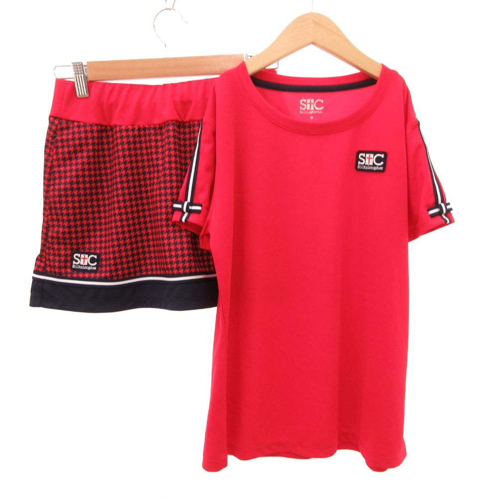 【中古】SAINT CHRISTOPHER セットアップ Tシャツ スカート スポーツウェア 半袖 M 赤 レッド /JS ■GY58 キッズ 【ベクトル 古着】 260109