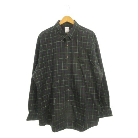【中古】ブルックスブラザーズ BROOKS BROTHERS 346 長袖シャツ ボタンダウン チェック 総柄 XL 緑 ダークグリーン /AH8 ■GY61 メンズ 【ベクトル 古着】 260110ブランドブルックスブラザーズ BROOKS BROTHERS表記サイズXL実寸サイズ肩幅：54cm　身幅：65cm　袖丈：61cm　着丈：83cm　　素材綿色緑 ダークグリーン状態ごくわずかに襟袖に色褪せがありますが、使用感が少なく、状態の良い商品です。 ※あくまでも中古品ですので掲載写真や記載内容をご確認いただき、ご理解の上ご購入ください。商品のお問い合わせの回答を休止しております。＊各商品ページの商品詳細等をご確認の上ご購入ください。【中古】ブルックスブラザーズ BROOKS BROTHERS 346 長袖シャツ ボタンダウン チェック 総柄 XL 緑 ダークグリーン /AH8 ■GY61 メンズ 【ベクトル 古着】 260110状態ランク　”A”詳細については、下記および「状態ランクについて」ページをご覧ください。未使用・新品の商品ほぼ新品同様の商品使用感が少なく、かなり状態の良い商品使用感はあるが、傷や汚れの少ない商品使用感の他、傷や汚れが見られる商品かなり大きな傷みがある難あり商品※S〜CランクはUSED品となりますので、使用感をご理解の上でご入札下さい。状態ランクについてinformationブランドブルックスブラザーズ BROOKS BROTHERS表記サイズXL実寸サイズ肩幅：54cm　身幅：65cm　袖丈：61cm　着丈：83cm　　素材綿色緑 ダークグリーン状態ごくわずかに襟袖に色褪せがありますが、使用感が少なく、状態の良い商品です。 ※あくまでも中古品ですので掲載写真や記載内容をご確認いただき、ご理解の上ご購入ください。商品のお問い合わせの回答を休止しております。＊各商品ページの商品詳細等をご確認の上ご購入ください。本商品は一点物です他サイトや店舗にて販売している商品です。多少のお時間差にて欠品になることもございます。予めご了承頂ますようお願い致します。ベクトル・サイズガイドはこちらこの商品と同じブランドの商品を見る