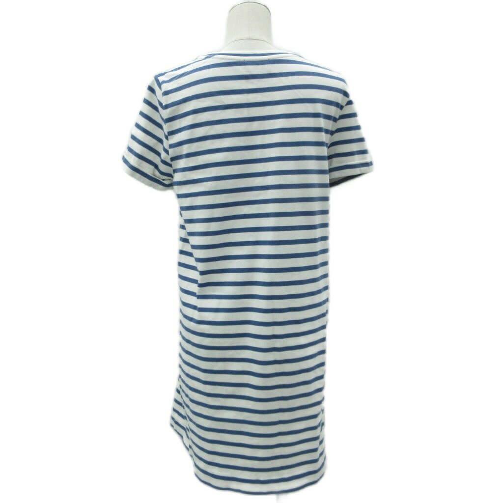 【中古】アーペーセー A.P.C. ワンピース ひざ丈 M 青 ブルー ボーダー柄 半袖 /SM35 ■GY61 レディース 【ベクトル 古着】 260110 auc-vector-20660852 ブランド古着の買取販売ベクトル サンプル画像2