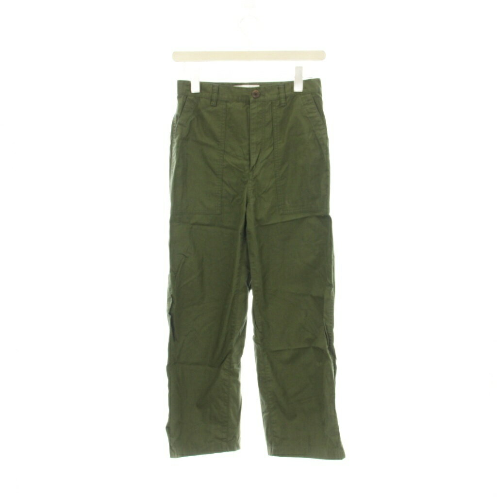 【中古】ユニクロ UNIQLO ズボン M 緑 グリーン 無地 長ズボン カーゴポケット /LP ■GY58 レディース 【ベクトル 古着】 260109