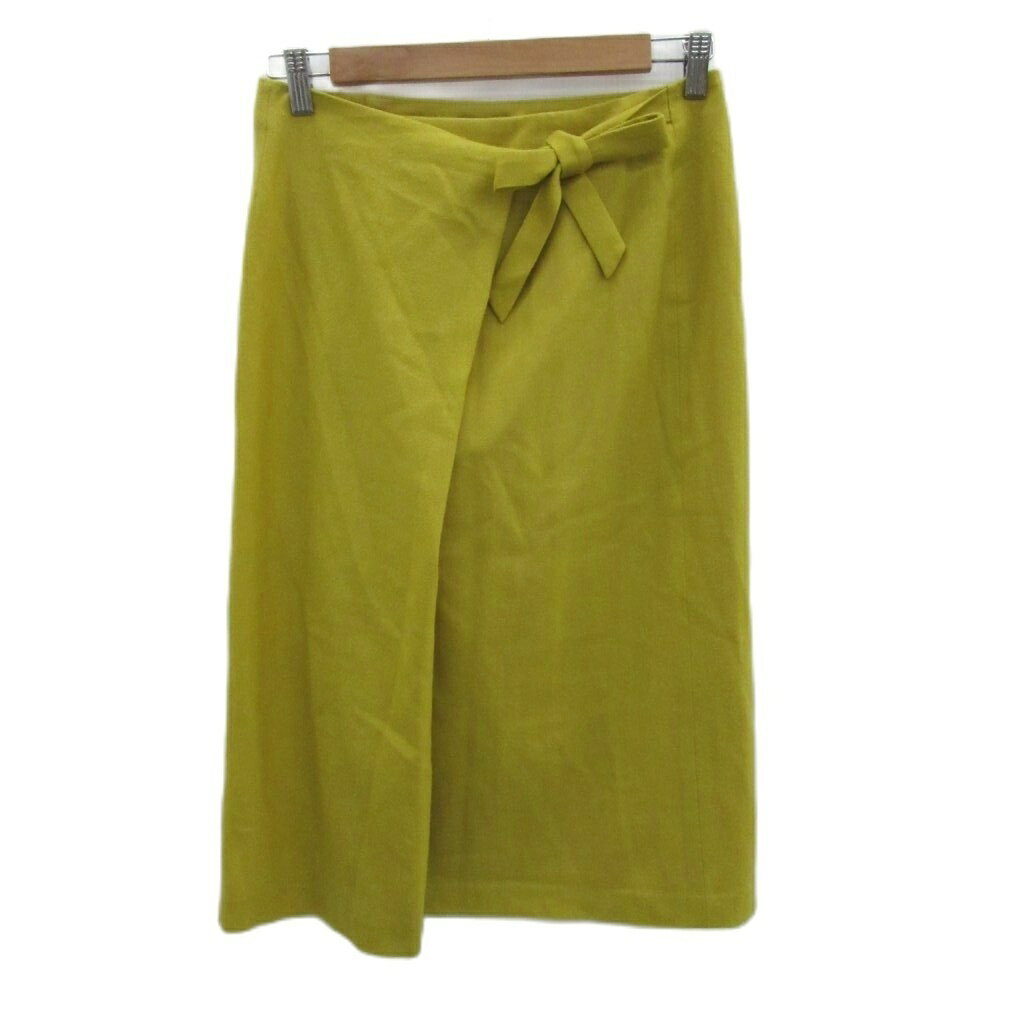 【中古】シビラ SYBILLA ラップスカート ミモレ丈 M マスタードイエロー リボン /SM35 ■GY61 レディース 【ベクトル 古着】 260115ブランドシビラ SYBILLA表記サイズM実寸サイズウエスト：68cm　ヒップ：9...