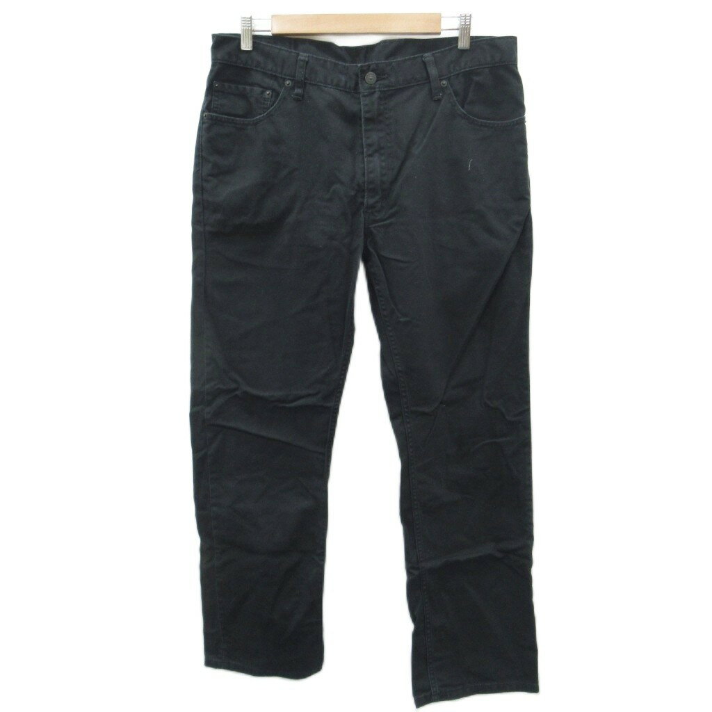 【中古】リーバイス Levi's 505 カラーパンツ ストレート ロング丈 W36 L33 L 黒 ブラック /HO24 ■GY61 メンズ 【ベクトル 古着】 260119