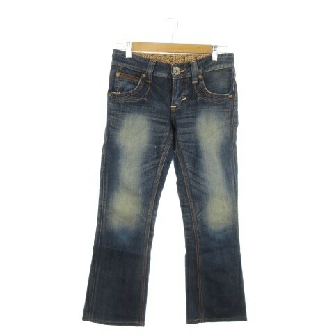 【中古】エドウィン EDWIN 503 Blue Trip デニム ジーンズ S 紺 ネイビー インディゴ ウォッシュ加工 /AO29 ■GY61 レディース 【ベクトル 古着】 260121