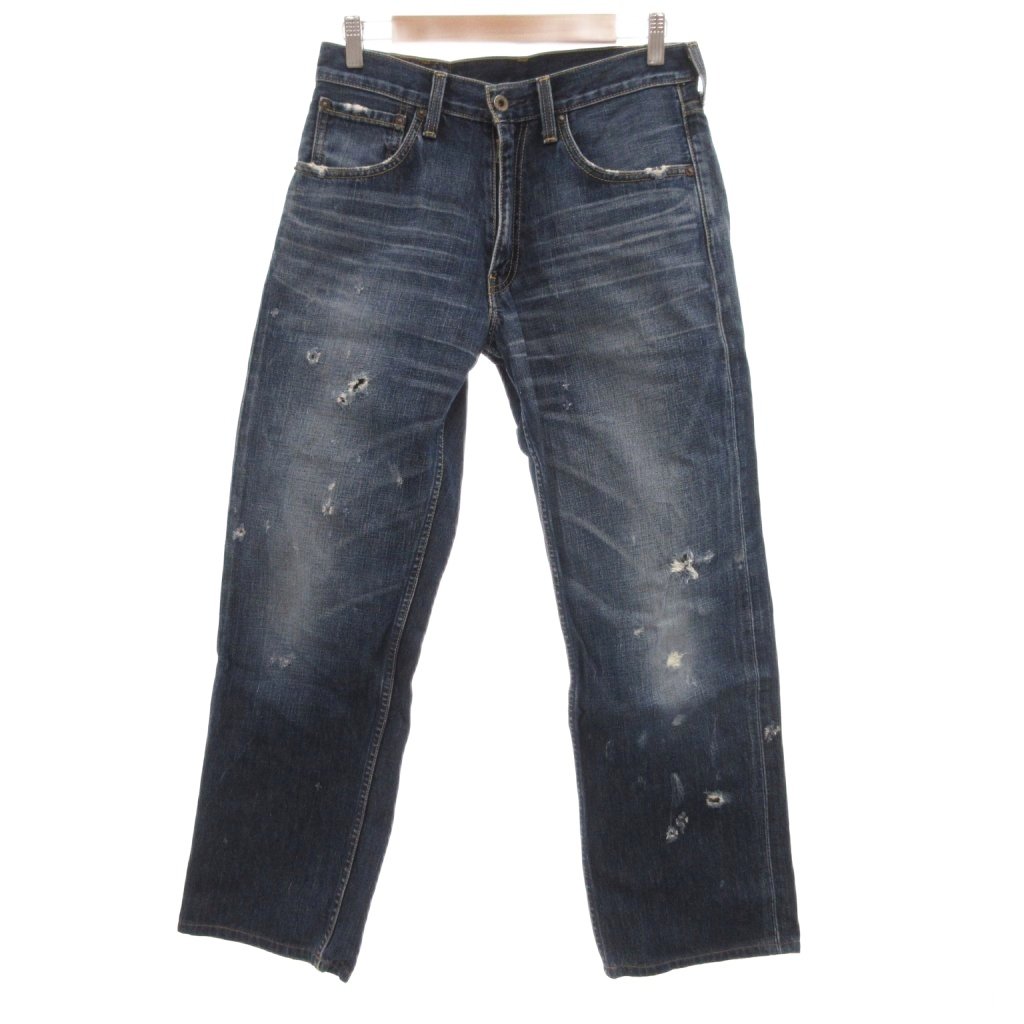 【中古】リーバイス Levi's デニムパンツ ジーンズ ストレートシルエット 30 インディゴブルー /JS ■GY61 メンズ 【ベクトル 古着】 260128