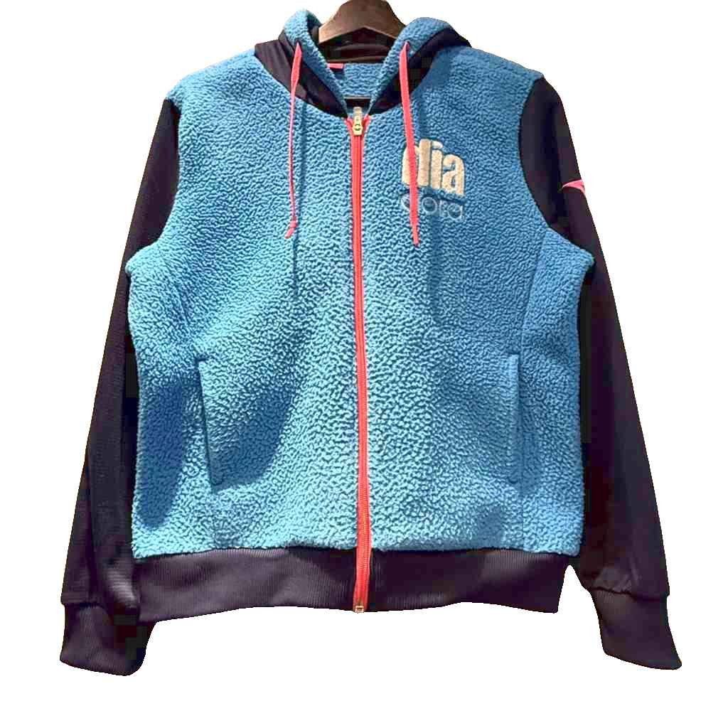 樂天商城 - 【中古】ディアドラ DIADORA フーディー パーカー 長袖 L 青 ブルー ■GY61 レディース 【ベクトル 古着】 260117