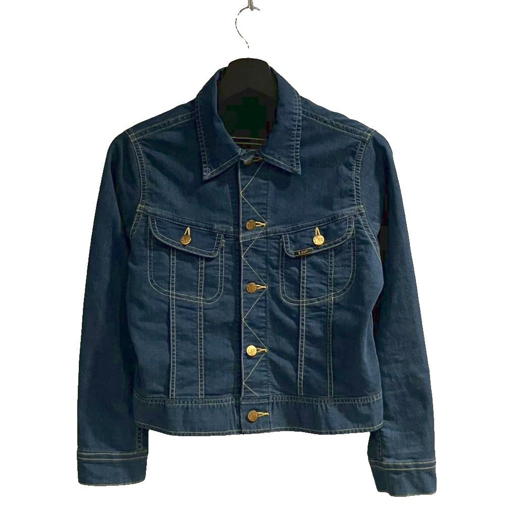 【中古】リー LEE デニムシャツ フラップポケット 長袖 M 青 ブルー ■GY61 レディース 【ベクトル 古着】 260202