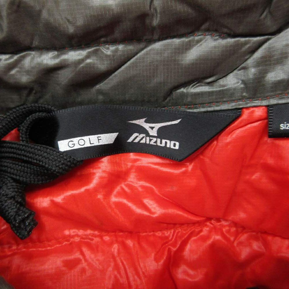 【中古】ミズノ MIZUNO ダウンジャケット ショート丈 L 赤 レッド スタンドカラー 切り替え /MA9 ■GY58 メンズ 【ベクトル 古着】 260128