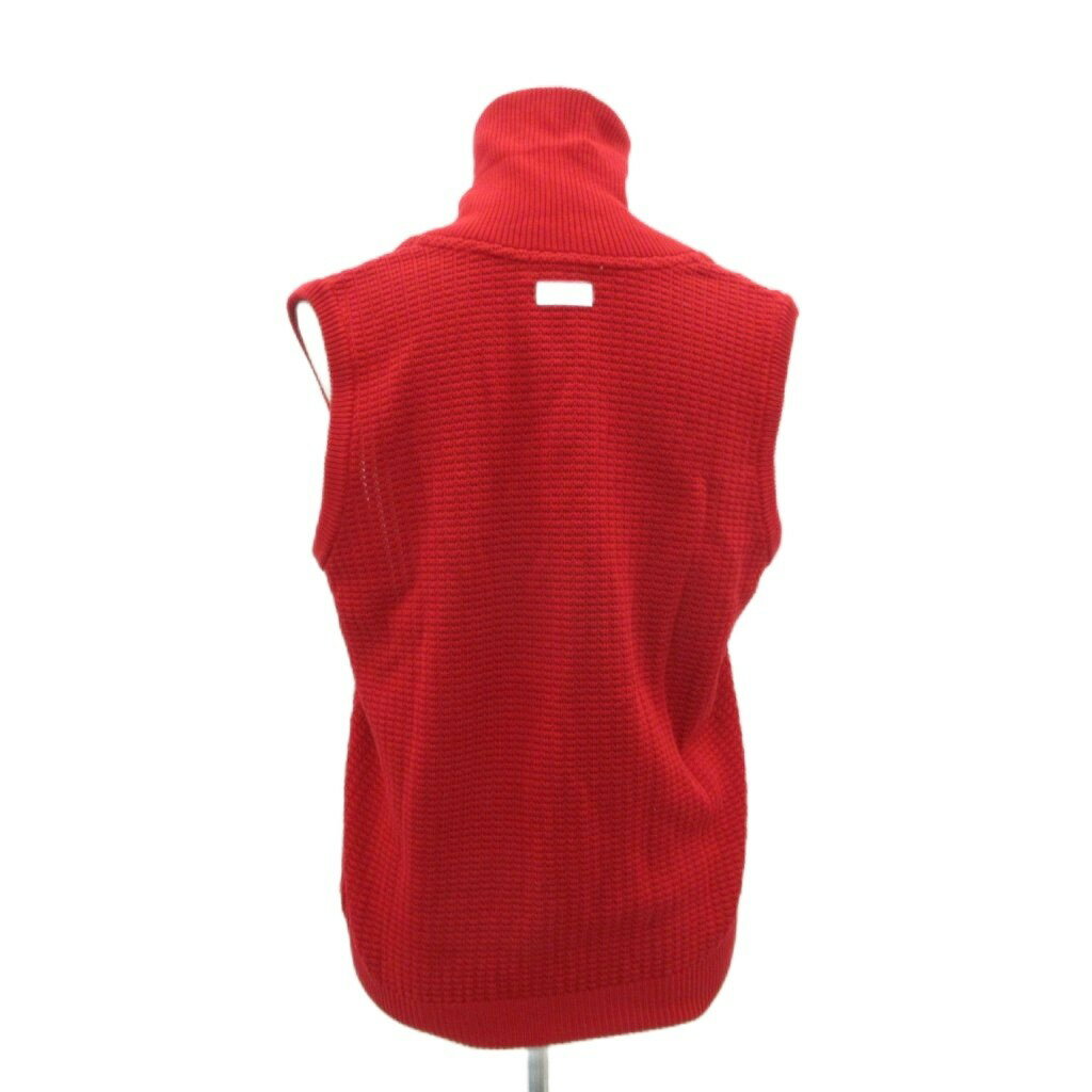 【中古】キャロウェイ CALLAWAY ゴルフウエア ニットベスト L 赤 レッド Vネック ...
