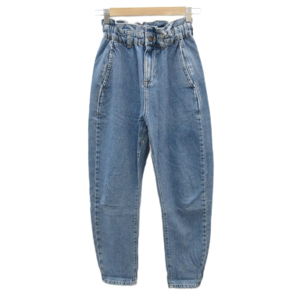 樂天商城 - 【中古】ザラ ZARA デニムパンツ ジーンズ テーパードパンツ 0 青 ブルー アンクル丈 /YS52 ■GY58 レディース 【ベクトル 古着】 260203