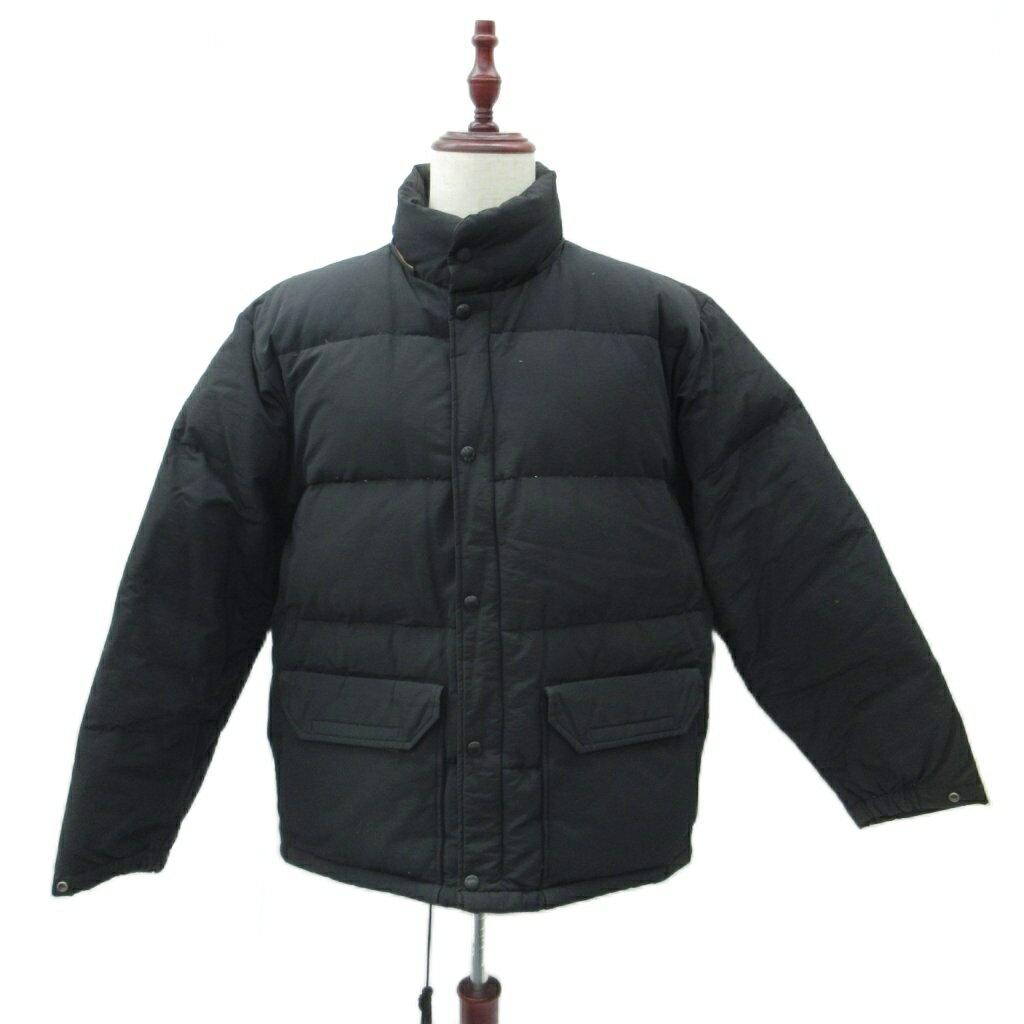 乐天商城 - 【中古】ラングラー WRANGLER ダウンジャケット 上着 ミドル丈 L 黒 ブラック スタンドカラー /SM8 ■GY58 メンズ 【ベクトル 古着】 260131