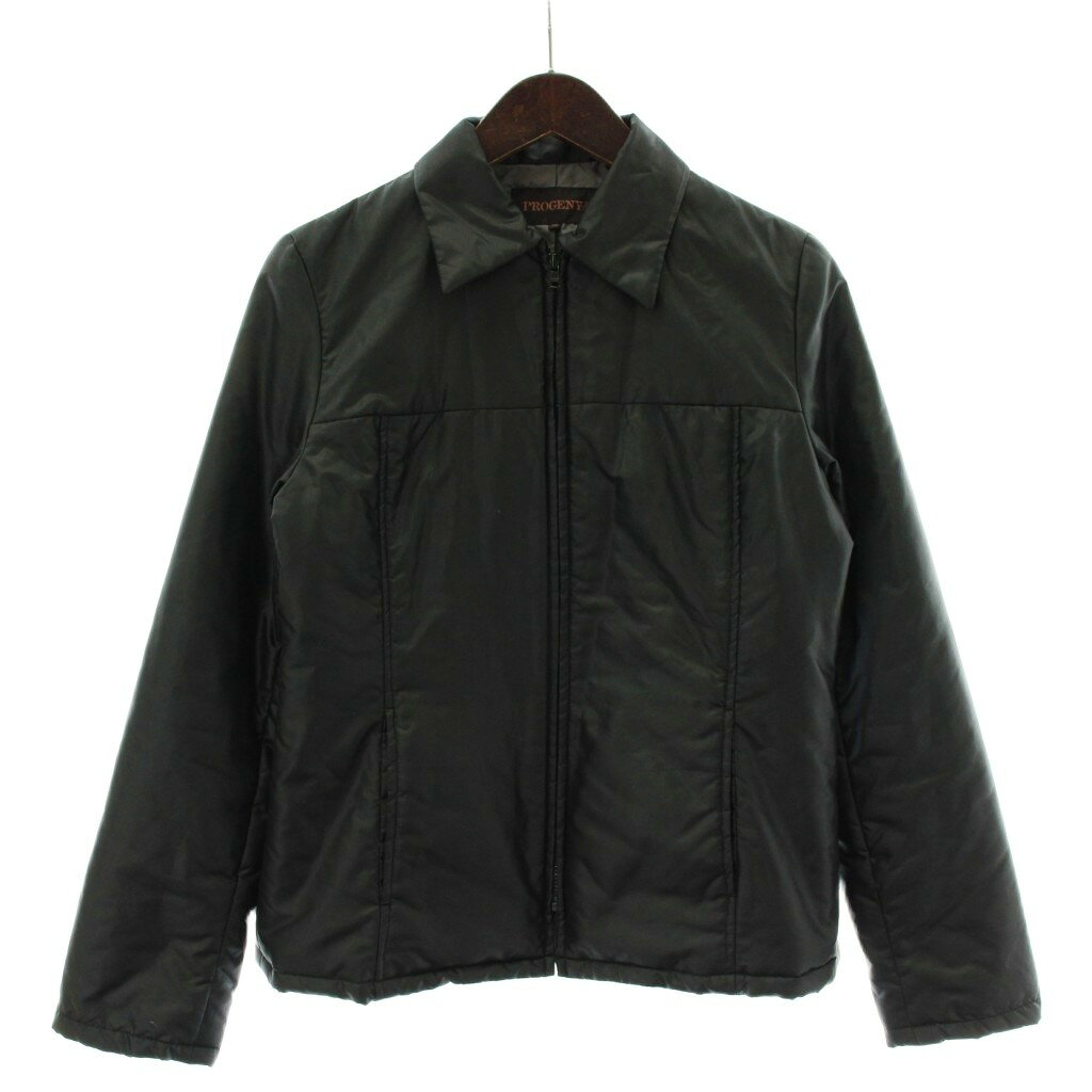 【中古】バジーレ BASILE プロジェニー PROGENY ジャケット 上着 38 黒 ブラック 無地 襟付き 長袖 /GR ■GY60 レディース 【ベクトル 古着】 260202