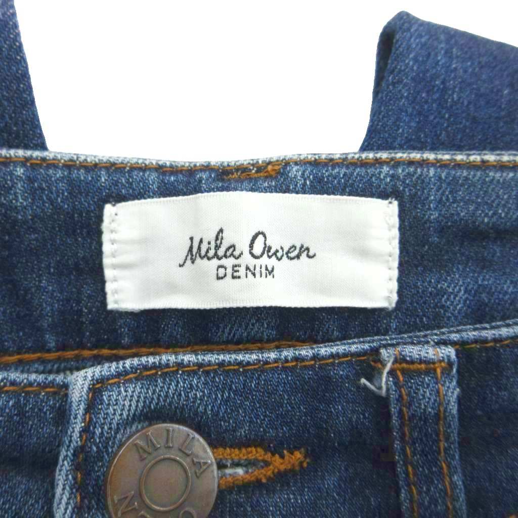 【中古】ミラオーウェン Mila Owen デニムパンツ ジーンズ スキニー ロング丈 ウォッシュ加工 1 青 ブルー /SM58 ■GY63 レディース 【ベクトル 古着】 260204 auc-vector-20717801 ブランド古着の買取販売ベクトル サンプル画像3