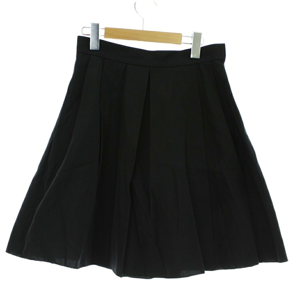 Rakuten - 【中古】ミスジェイ MISS J スカート 40 黒 無地 プリーツ ひざ丈 /GG ■GY63 レディース 【ベクトル 古着】 260205