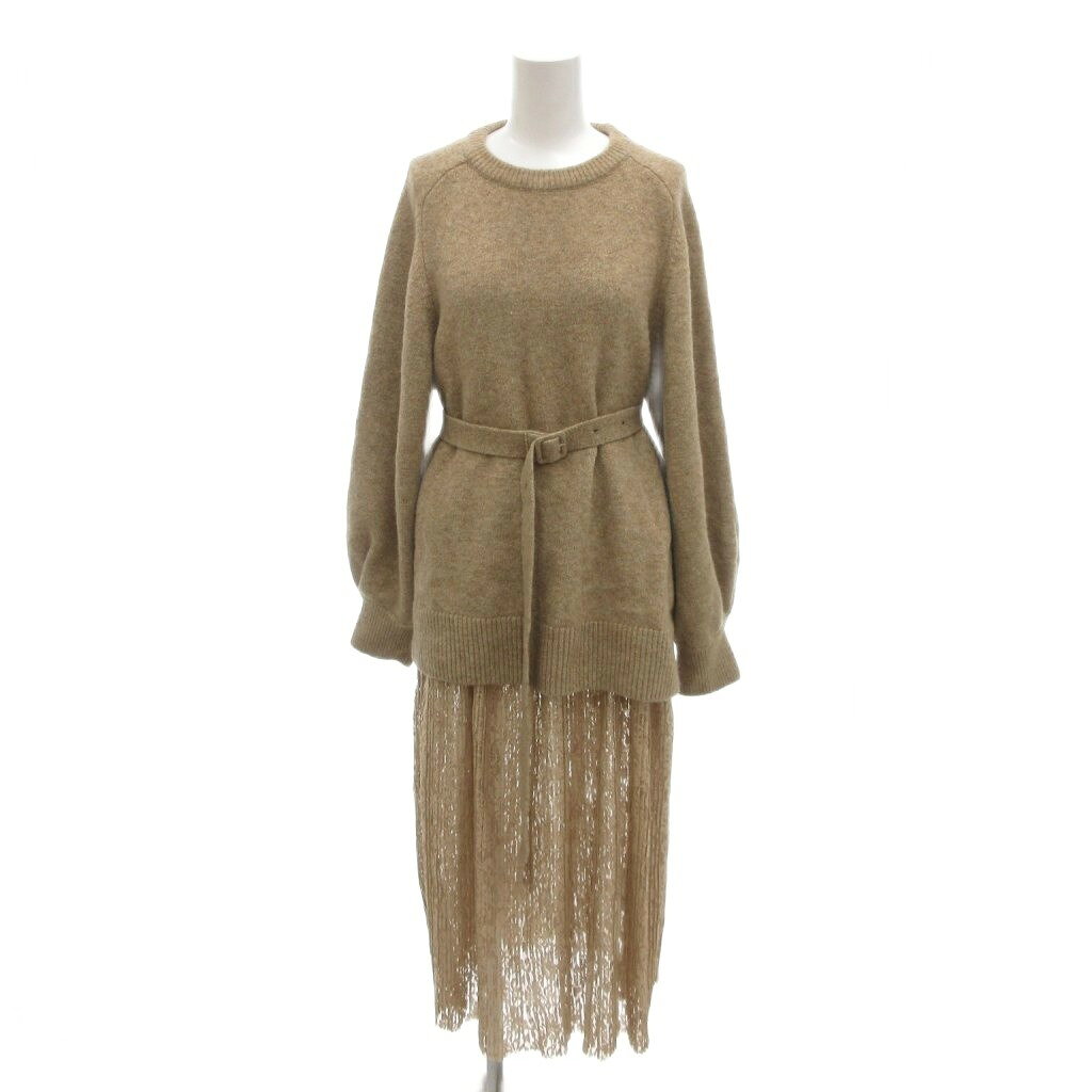 【中古】ミラオーウェン Mila Owen 美品 プリーツSKドッキングニットOP ロングワンピース レース F 茶 ブラウン /YJ ■ECC001 レディース 【ベクトル 古着】 260328 auc-vector-20833108 ブランド古着の買取販売ベクトル パッケージ画像
