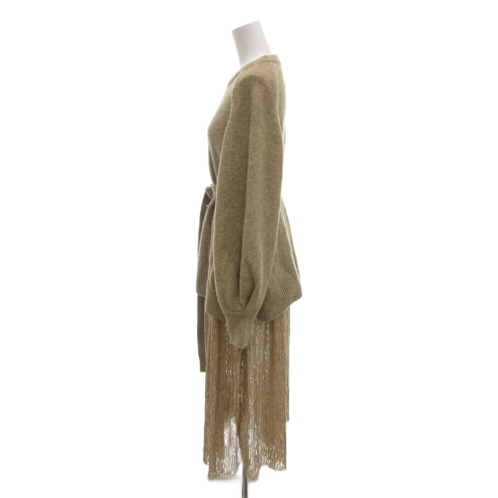 【中古】ミラオーウェン Mila Owen 美品 プリーツSKドッキングニットOP ロングワンピース レース F 茶 ブラウン /YJ ■ECC001 レディース 【ベクトル 古着】 260328 auc-vector-20833108 ブランド古着の買取販売ベクトル サンプル画像3