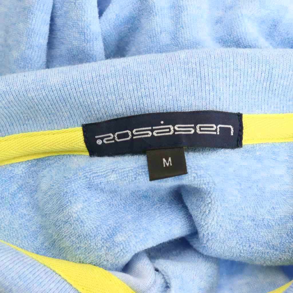 【中古】ロサーセン ROSASEN ポロシャツ 半袖 M ライトブルー マルチカラー /DO ■GY60 レディース 【ベクトル 古着】 260209