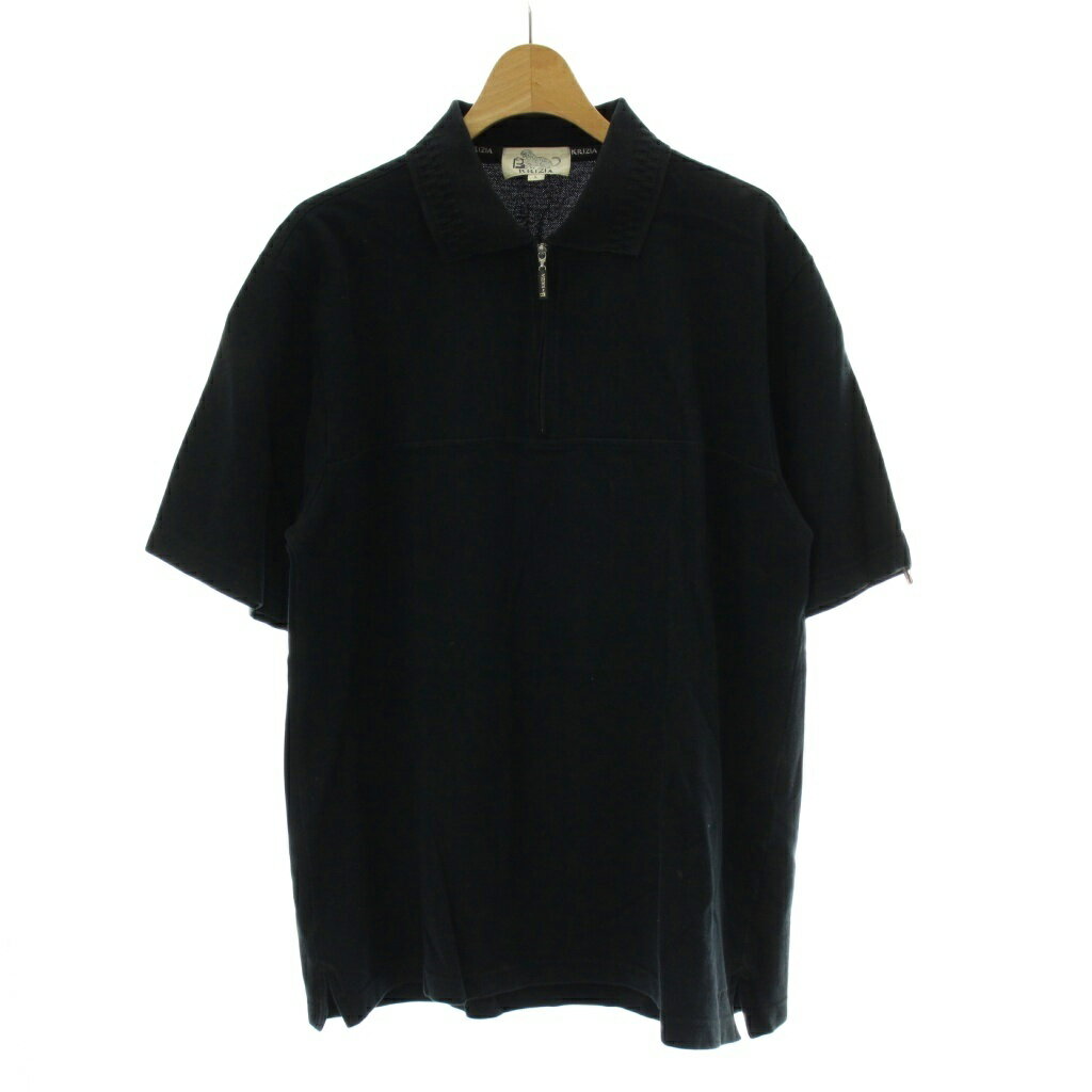 【中古】クリッツィア KRIZIA ポロシャツ L 黒 ブラック 半袖 ハーフジップ トップス /PP ■GY60 メンズ 【ベクトル 古着】 260206ブランドクリッツィア KRIZIA表記サイズL実寸サイズ肩幅：約46cm　身幅：約53cm　着丈：約68cm　袖丈：約26cm　　素材綿色黒 ブラック状態全体的に使用感がございますが、目立ったダメージはなく、問題なくご使用いただける商品です。 ※あくまでも中古品ですので掲載写真や記載内容をご確認いただき、ご理解の上ご購入ください。商品のお問い合わせの回答を休止しております。＊各商品ページの商品詳細等をご確認の上ご購入ください。【中古】クリッツィア KRIZIA ポロシャツ L 黒 ブラック 半袖 ハーフジップ トップス /PP ■GY60 メンズ 【ベクトル 古着】 260206状態ランク　”AB”詳細については、下記および「状態ランクについて」ページをご覧ください。未使用・新品の商品ほぼ新品同様の商品使用感が少なく、かなり状態の良い商品使用感はあるが、傷や汚れの少ない商品使用感の他、傷や汚れが見られる商品かなり大きな傷みがある難あり商品※S〜CランクはUSED品となりますので、使用感をご理解の上でご入札下さい。状態ランクについてinformationブランドクリッツィア KRIZIA表記サイズL実寸サイズ肩幅：約46cm　身幅：約53cm　着丈：約68cm　袖丈：約26cm　　素材綿色黒 ブラック状態全体的に使用感がございますが、目立ったダメージはなく、問題なくご使用いただける商品です。 ※あくまでも中古品ですので掲載写真や記載内容をご確認いただき、ご理解の上ご購入ください。商品のお問い合わせの回答を休止しております。＊各商品ページの商品詳細等をご確認の上ご購入ください。本商品は一点物です他サイトや店舗にて販売している商品です。多少のお時間差にて欠品になることもございます。予めご了承頂ますようお願い致します。ベクトル・サイズガイドはこちらこの商品と同じブランドの商品を見る