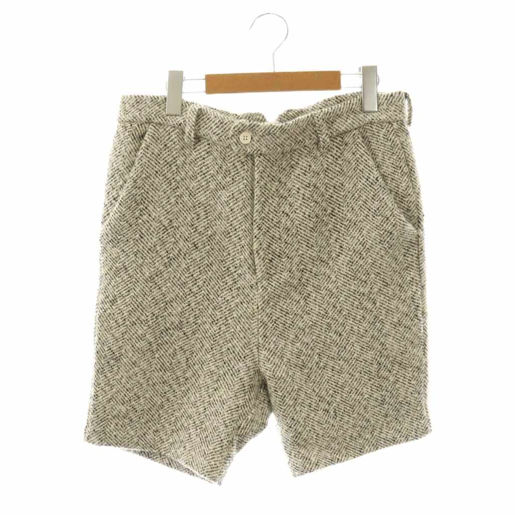 【中古】ルイス Lui's ショートパンツ ジッパーフライ S アイボリー ブラック /DO ■ECB001 メンズ 【ベクトル 古着】 260212