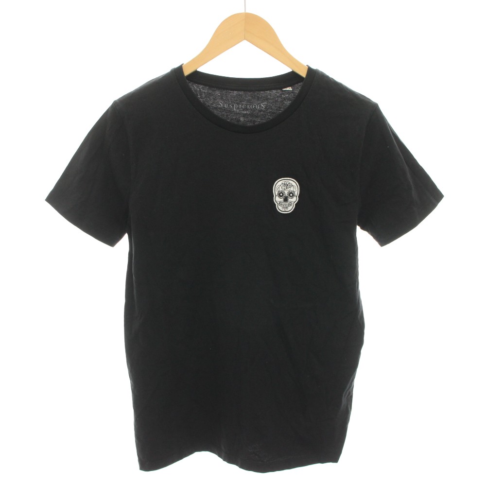 【中古】サスピシャスアントワープ Suspicious Antwerp Tシャツ カットソー クルーネック 半袖 スカルワッペン 2 黒 ブラック 白 ホワイト POT18-0118 /YT ■ECB001 メンズ 【ベクトル 古着】 260210表記サイズ2 EUR S US XS実寸サイズ肩幅：約39.5cm　身幅：約45.5cm　着丈：約61cm　袖丈：約19cm　　素材オーガニックコットン色黒 ブラック、白 ホワイト状態首周り内側等、全体的に所々白い薄汚れがありますが、使用感が少なく、状態の良い商品です。（写真5・6枚目参照） ※あくまでも中古品ですので掲載写真や記載内容をご確認いただき、ご理解の上ご購入ください。 ※手作業によるケアのため、取り切ることができない繊維の付着物がございます。予めご了承ください。備考・品質表示タグ 日本語表記なし商品のお問い合わせの回答を休止しております。＊各商品ページの商品詳細等をご確認の上ご購入ください。【中古】サスピシャスアントワープ Suspicious Antwerp Tシャツ カットソー クルーネック 半袖 スカルワッペン 2 黒 ブラック 白 ホワイト POT18-0118 /YT ■ECB001 メンズ 【ベクトル 古着】 260210状態ランク　”A”詳細については、下記および「状態ランクについて」ページをご覧ください。未使用・新品の商品ほぼ新品同様の商品使用感が少なく、かなり状態の良い商品使用感はあるが、傷や汚れの少ない商品使用感の他、傷や汚れが見られる商品かなり大きな傷みがある難あり商品※S〜CランクはUSED品となりますので、使用感をご理解の上でご入札下さい。状態ランクについてinformation表記サイズ2 EUR S US XS実寸サイズ肩幅：約39.5cm　身幅：約45.5cm　着丈：約61cm　袖丈：約19cm　　素材オーガニックコットン色黒 ブラック、白 ホワイト状態首周り内側等、全体的に所々白い薄汚れがありますが、使用感が少なく、状態の良い商品です。（写真5・6枚目参照） ※あくまでも中古品ですので掲載写真や記載内容をご確認いただき、ご理解の上ご購入ください。 ※手作業によるケアのため、取り切ることができない繊維の付着物がございます。予めご了承ください。備考・品質表示タグ 日本語表記なし商品のお問い合わせの回答を休止しております。＊各商品ページの商品詳細等をご確認の上ご購入ください。本商品は一点物です他サイトや店舗にて販売している商品です。多少のお時間差にて欠品になることもございます。予めご了承頂ますようお願い致します。ベクトル・サイズガイドはこちらこの商品と同じブランドの商品を見る