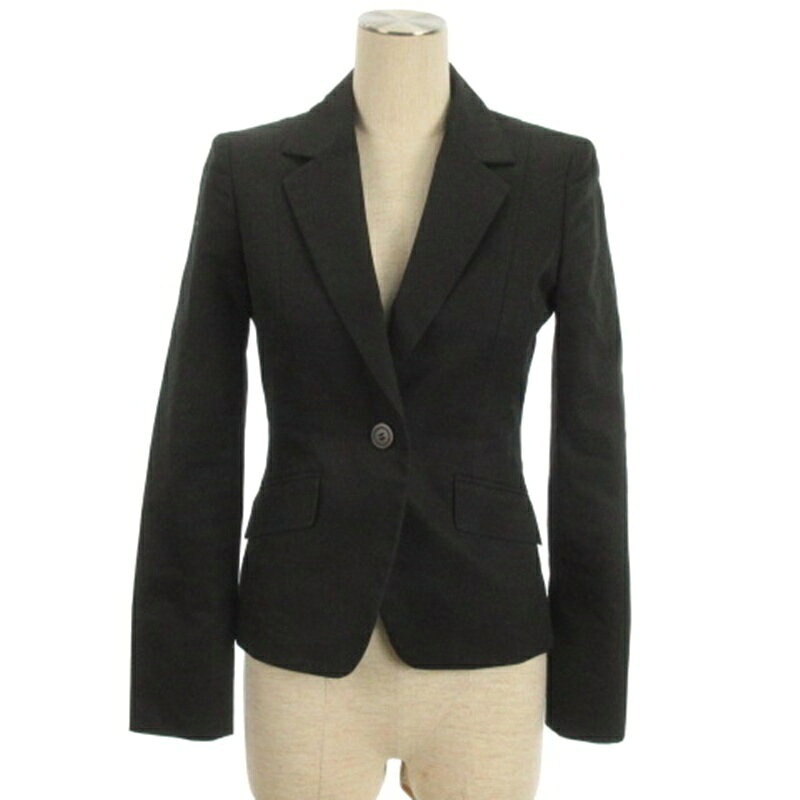 Outerwear - 【中古】インディヴィ INDIVI テーラードジャケット ブラック 36 ■ECD001 レディース 【ベクトル 古着】 260210