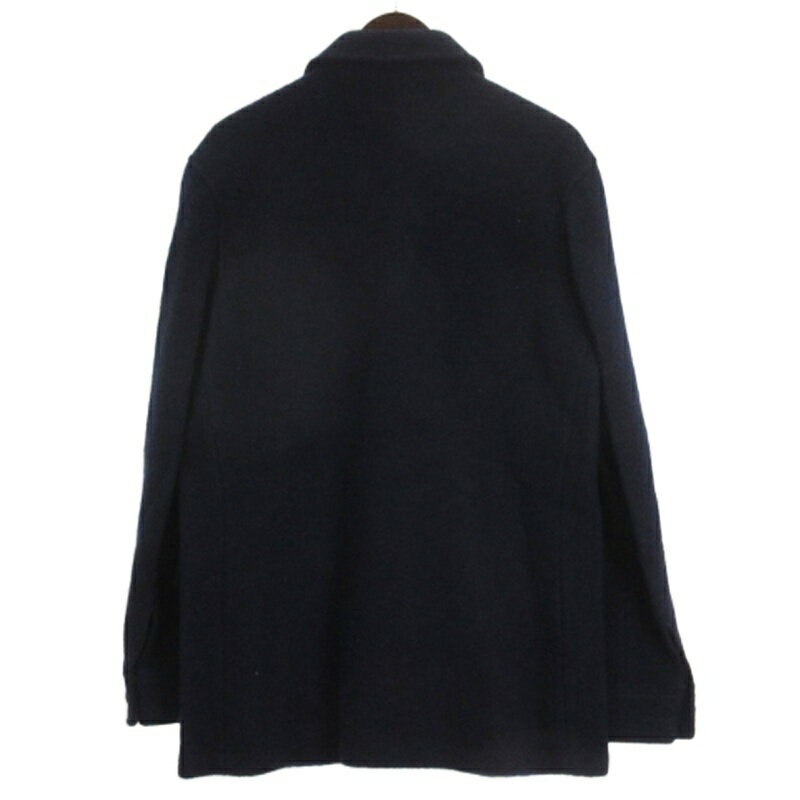 【中古】ランズエンド LANDS' END ワーク ジャケット コート ピリング ウール ネイビー L ■ECD001 メンズ 【ベクトル 古着】 260212