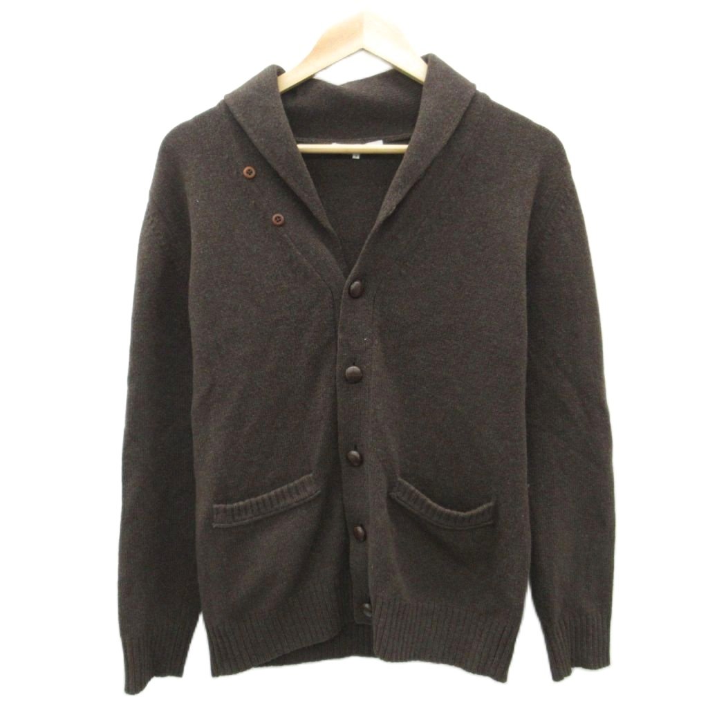 樂天商城 - 【中古】グリーンレーベルリラクシング ユナイテッドアローズ green label relaxing ニットカーディガン ミドル丈 S 茶 ショールカラー 無地 /SY59 ■ECD001 メンズ 【ベクトル 古着】 260213