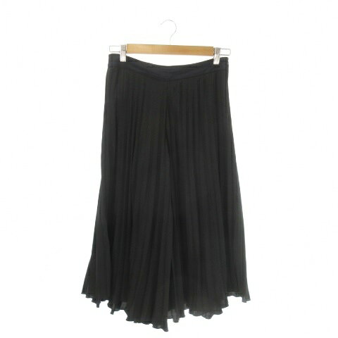 【中古】ソニアリキエル SONIA RYKIEL Collection パンツ 38 黒 ブラック プリーツ ミモレ丈 ワイドシルエット /AO38 ■ECD001 レディース 【ベクトル 古着】 260220(4.0)