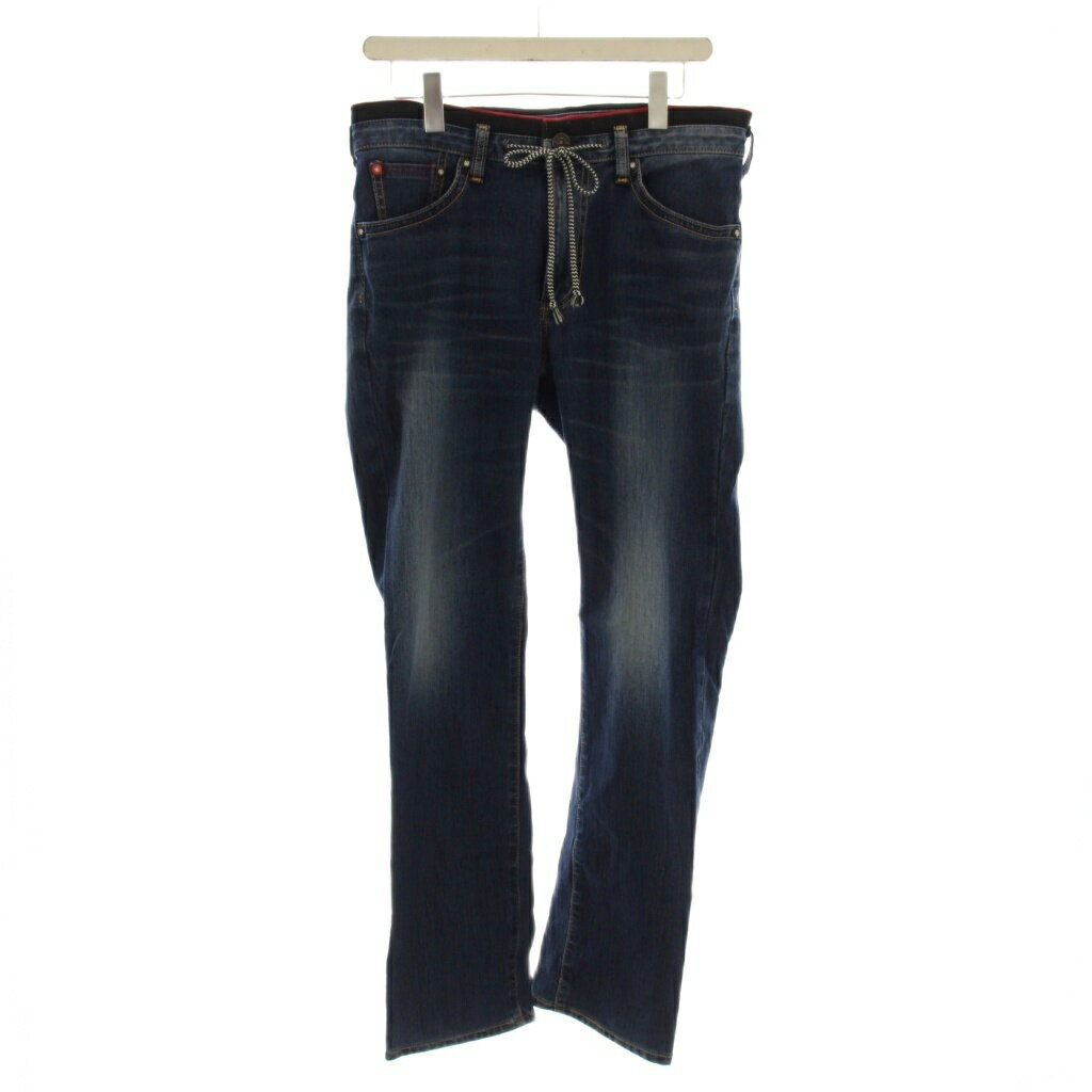 Capri Pants - 【中古】エドウィン EDWIN デニム パンツ M 青 ブルー ドローストリング ウォッシュ加工 長ズボン /LP ■GY58 レディース 【ベクトル 古着】 260212
