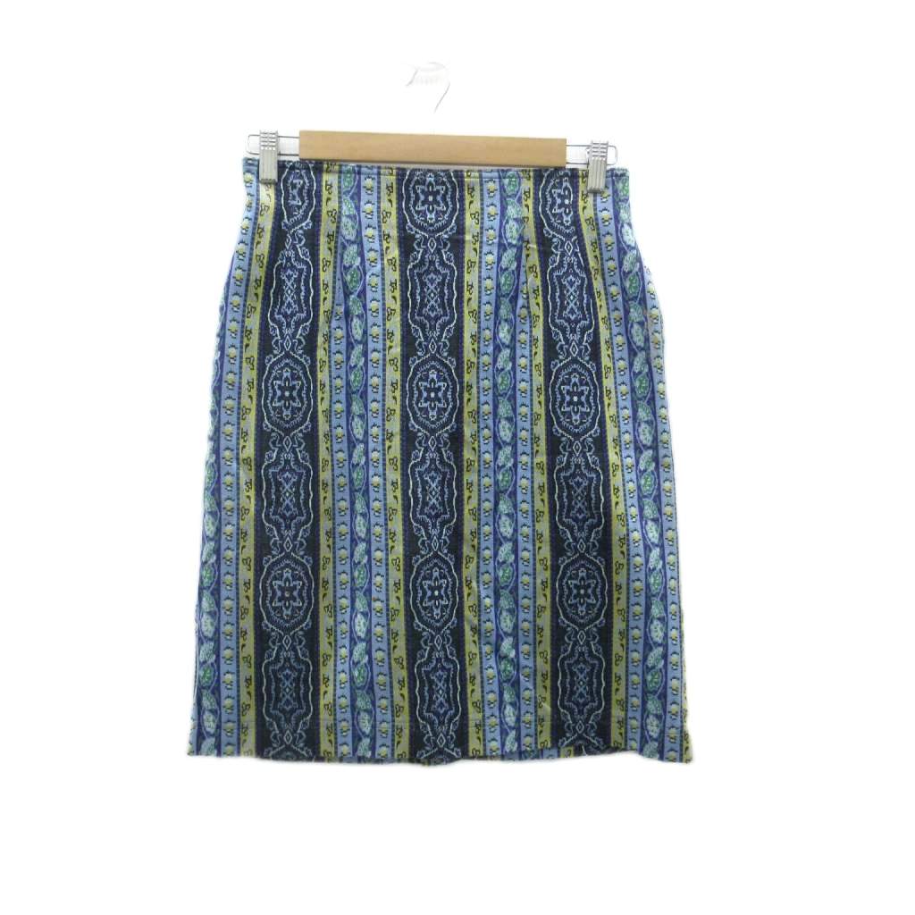 【中古】ケンゾー KENZO タイトスカート ミモレ丈 69 マルチカラー 総柄 /SM51 ■ECC001 レディース 【ベクトル 古着】 260218