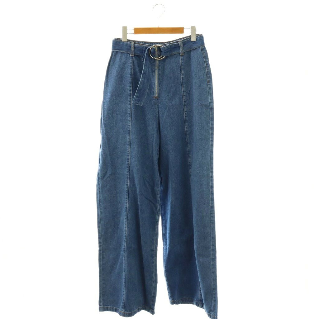 未使用品 MISSGUIDED ワイドデニムパンツ ジーンズ US6 ブルー /ES ■ECD001 レディース  260310