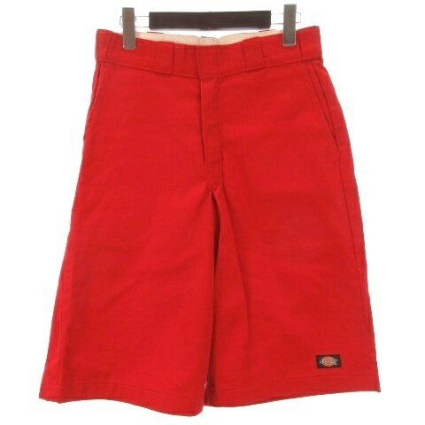 【中古】ディッキーズ Dickies ハーフ パンツ 29 レッド 260312E ■ECA001 メンズ 【ベクトル 古着】 260312