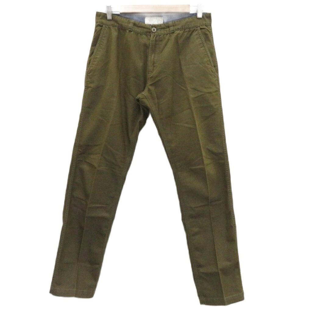 【中古】ジャーナルスタンダード JOURNAL STANDARD パンツ ストレート ロング丈 L カーキ /HO23 ■GY66 メンズ 【ベクトル 古着】 260302