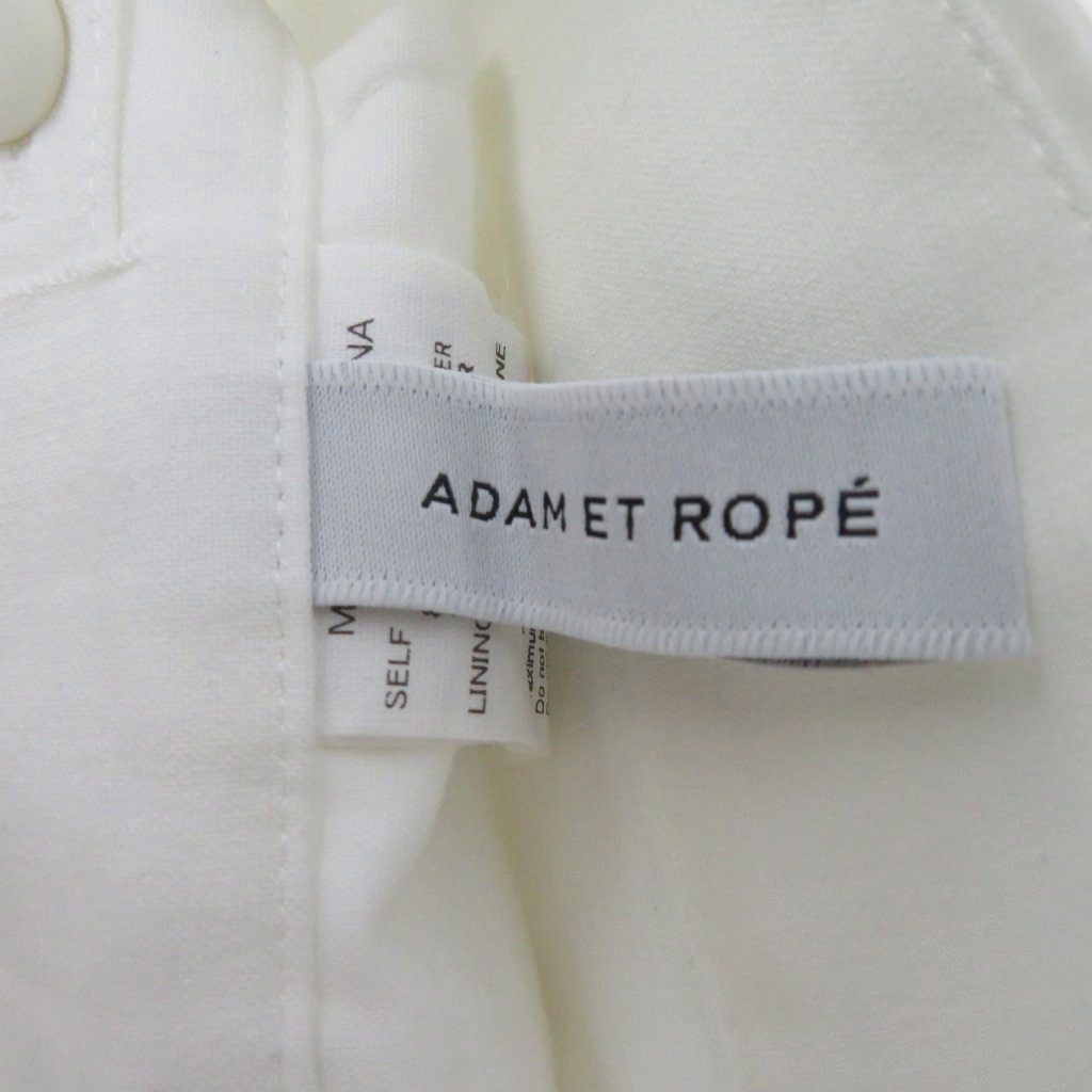 【中古】アダムエロペ Adam et Rope' ワイドパンツ ストレート 38 オフホワイト ロング丈 /HO31 ■GY66 レディース 【ベクトル 古着】 260302 3