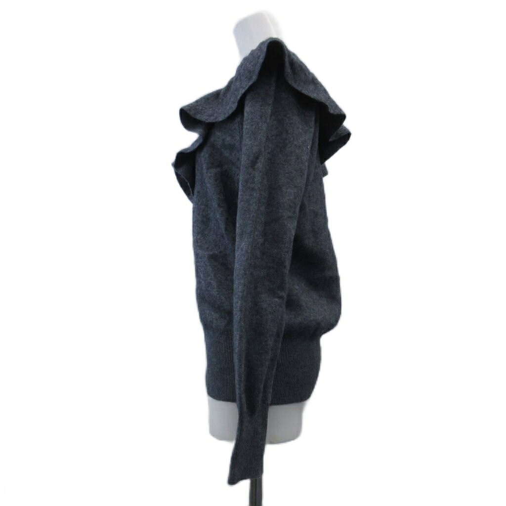 【中古】ミラオーウェン Mila Owen ニット セーター ウール混 長袖 クルーネック フリル F グレー /XZ ■GY58 レディース 【ベクトル 古着】 260303 auc-vector-20778087 ブランド古着の買取販売ベクトル サンプル画像2