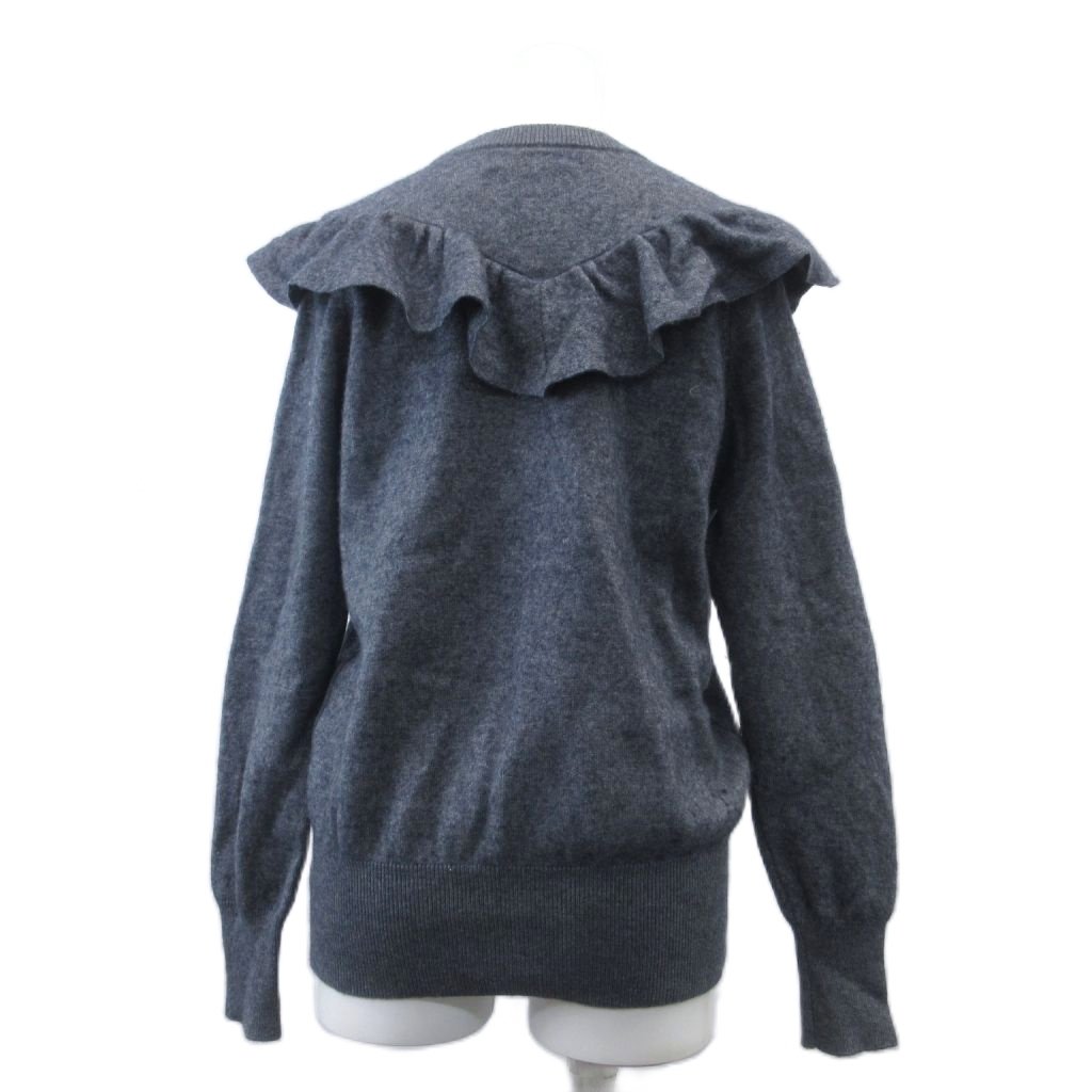 【中古】ミラオーウェン Mila Owen ニット セーター ウール混 長袖 クルーネック フリル F グレー /XZ ■GY58 レディース 【ベクトル 古着】 260303 auc-vector-20778087 ブランド古着の買取販売ベクトル サンプル画像3