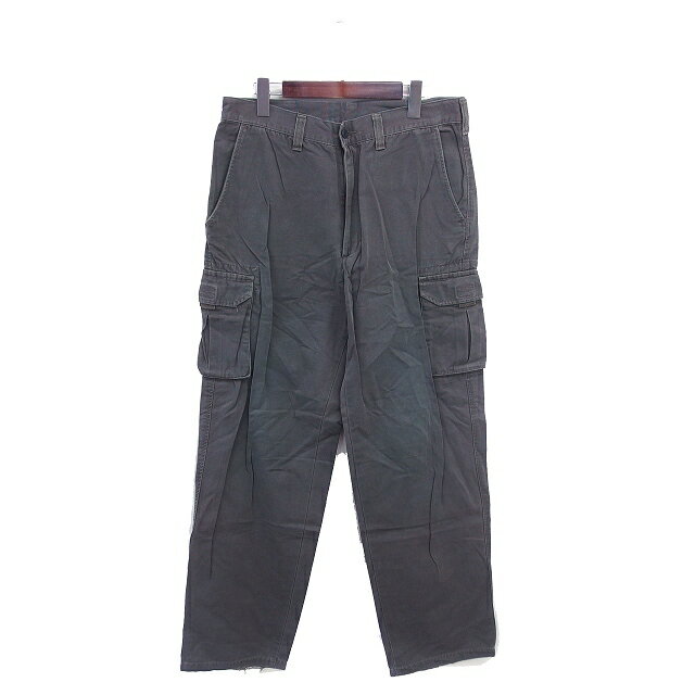 【中古】エドウィン EDWIN CHINOS AND KHAKIS カーゴパンツ ロング ジップフライ 33 カーキ /TT メンズ 【ベクトル 古着】 260326