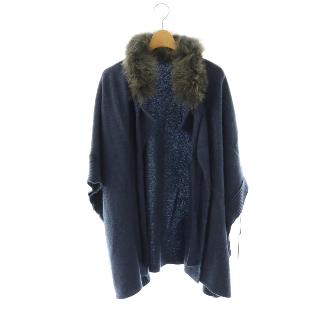 【中古】未使用品 ダナパリ DANAPARIS ジャケット コート ポンチョ アウター F 紺 /NR ■ECE003 レディース 【ベクトル 古着】 260318