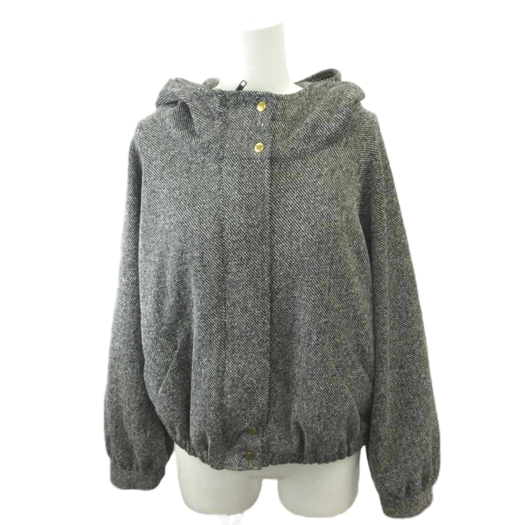 【中古】エイチケー ワークス ロンドン HK WORKS LONDON ジャケット 上着 L グレー フード付き 長袖 /RN ■ECA003 レディース 【ベクトル 古着】 260325