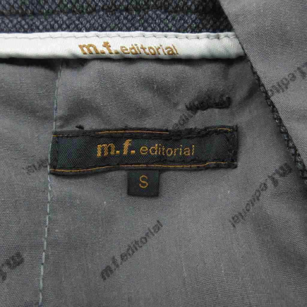 【中古】エムエフエディトリアル m.f.editorial テーパードパンツ ロング丈 S チャコールグレー /HO16 ■ECA003 メンズ 【ベクトル 古着】 260331