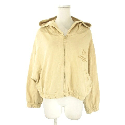 【中古】ギャップ GAP ジップパーカー L ベージュ フード付き 長袖 /AO23 ■GY70 レディース 【ベクトル 古着】 260330