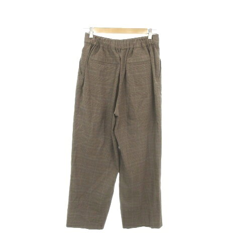 【中古】グローバルワーク GLOBAL WORK ワイドパンツ イージー L 茶 ブラウン チェック柄 タック入り /AH26 ■GY70 レディース 【ベクトル 古着】 260330 auc-vector-20831188 ブランド古着の買取販売ベクトル サンプル画像2