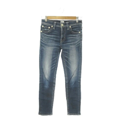 ロデオクラウンズ Rodeo Crowns DENIM WEAR デニム ジーンズ 26 青 ブルー インディゴ ウォッシュ加工 スキニーシルエット /AO37 ■GY70 レディース  260331